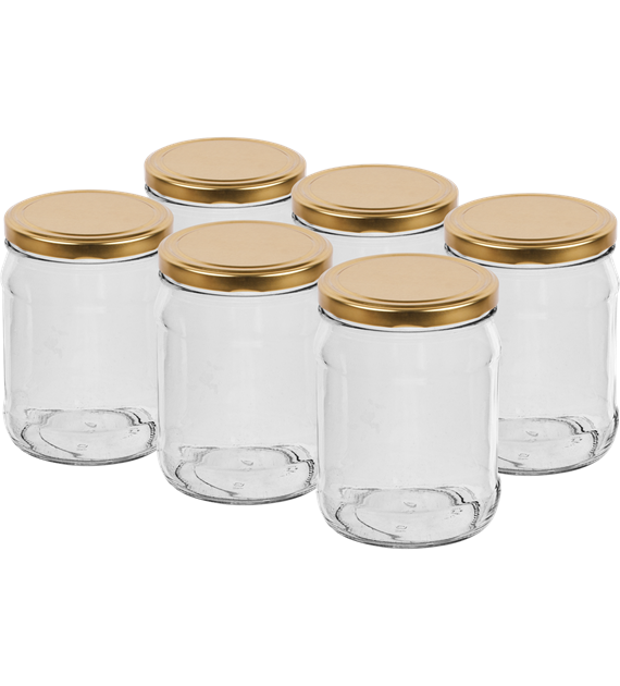 Słoik TO 500ml z zakr. fi82/6  /6/  132502