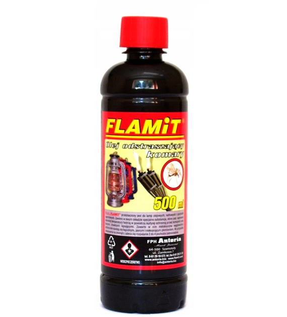 Olej Flamit 0,5l Anty-Komar do lamp i pochodni /24