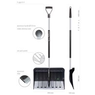 Łopata do śniegu Alpinus Alutube Eco czarny ILT3TB