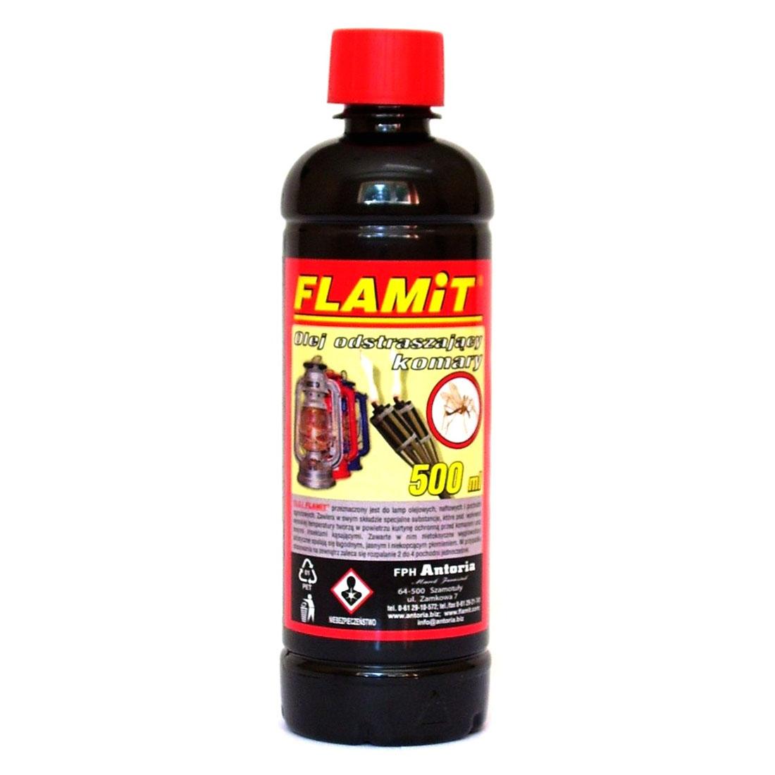 Flamit olej 0,5l anty-komar do lamp i pochodni