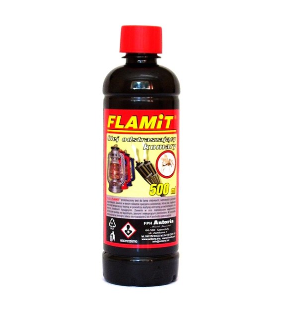 Olej Flamit 980ml Anty-Komar do lamp  pochodni /24