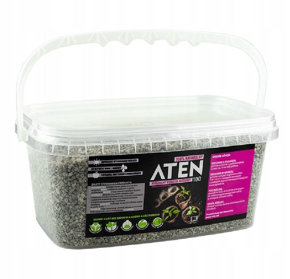 ATEN 100 - Mineralny Dodatek Glebowy 3 L glinka