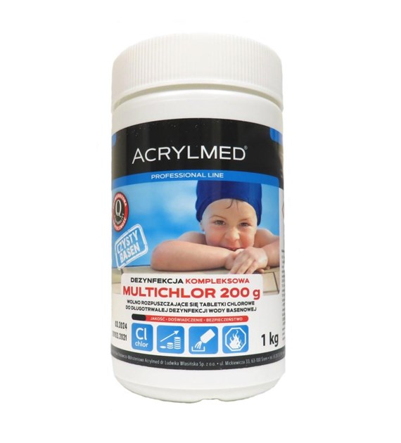 Acrylmed Multichlor tabletki 200g 1kg