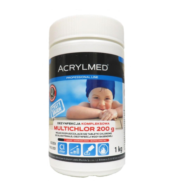 Acrylmed Multichlor tabletki 200g 1kg