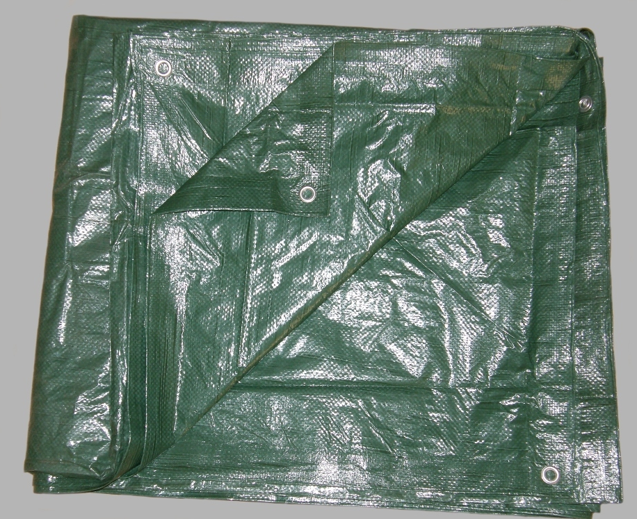 Plandeka 3X4m ZIELONA z tw. sztucznego 90g/m2