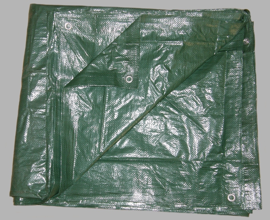 Plandeka 4x5 ZIELONA z tw. sztucznego 90g/m2