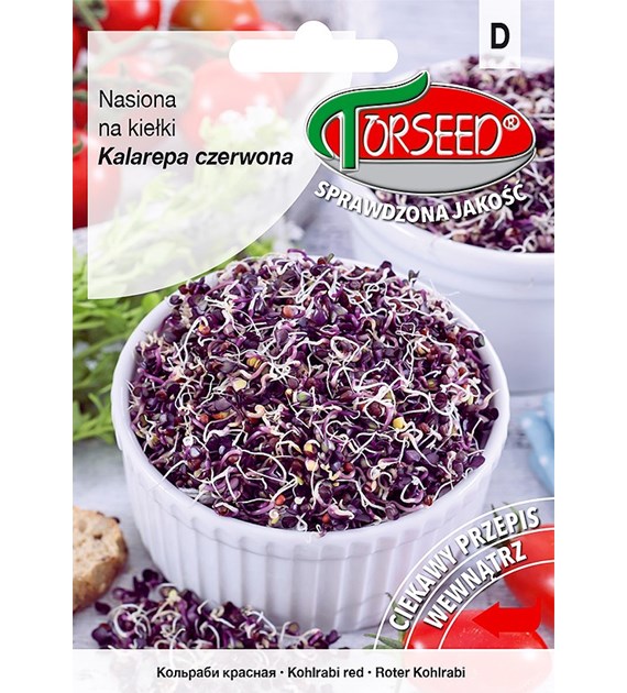 Kalarepa czerwona -  nasiona na kiełki  10g