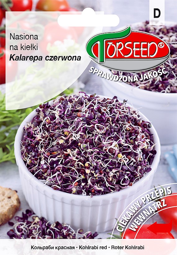 Kalarepa czerwona -  nasiona na kiełki  10g