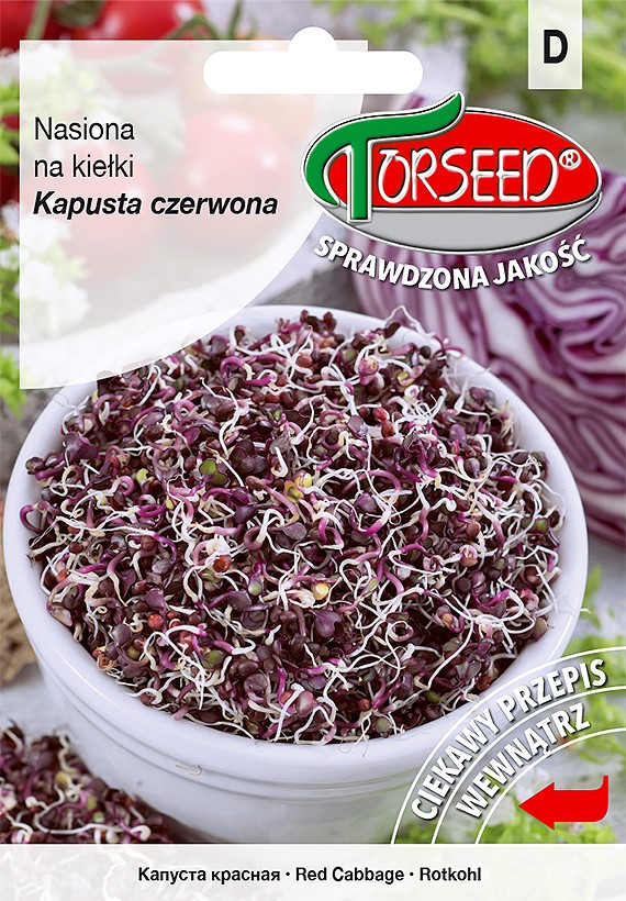 Kapusta czerwona - nasiona na kiełki 10g