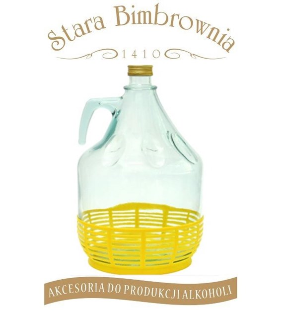 Balon Dama 5l w oplocie z zakrętk 6449 DAM5OZ