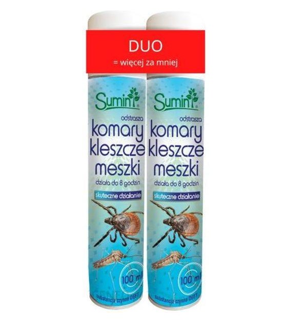 SUMIN Aerozol do zwalczania komar,kleszczy90ml /12
