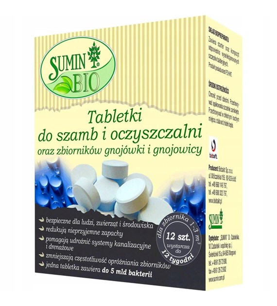 SUMIN BIOPREPARAT do szamb tabletka  A-12szt