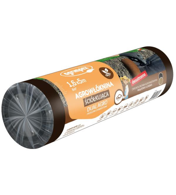 Agrowłóknina Dual-Agro brąz-czarna  P50 3,20x5m