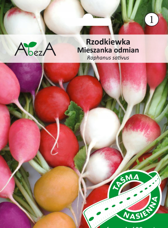Rzodkiewka mieszanka odmian 6m/ca 300n TAŚMA ST