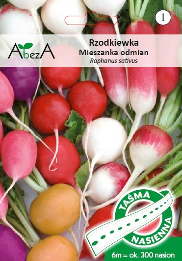 Rzodkiewka mieszanka odmian 6m/ca 300n TAŚMA ST