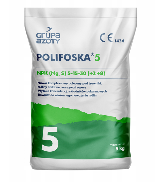 Polifoska Plus NPK (MgS) 5:15:30 (7-9) 5kg Nowa