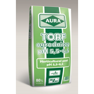 AURA Torf ogrodniczy ph 7,2-7,5 80l