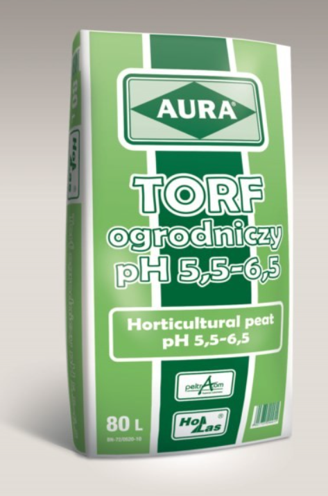 AURA Torf ogrodniczy ph 7,2-7,5 80l