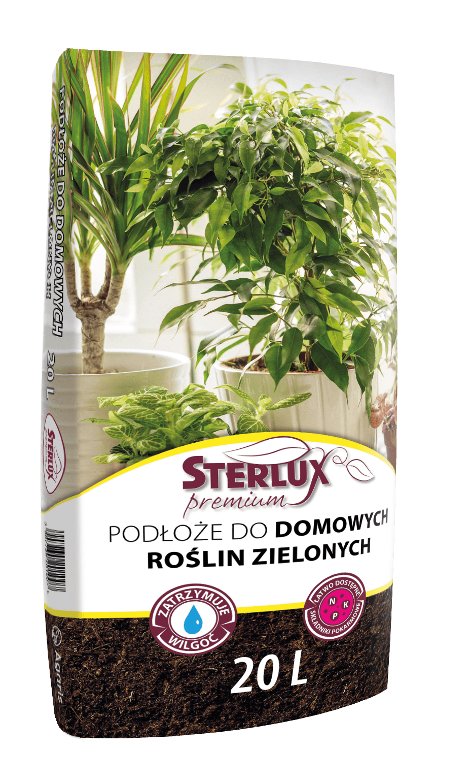 STERLUX PREM Podłoże do dom. roślin ziel.20l /120/