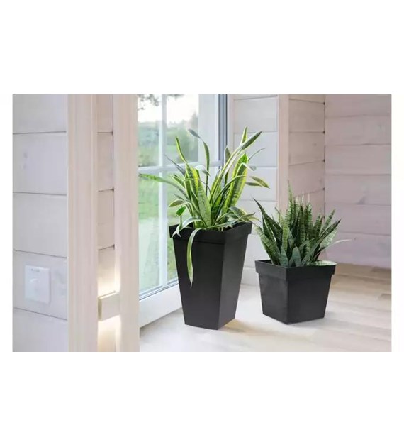 Doniczka Symphony 26x26 czarna MULTY HOME