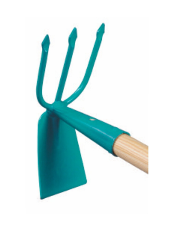 MOTYKA Z TRÓJZĘBEM SPŁASZCZONYM  otrzonowane