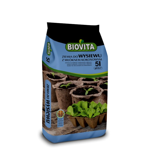 Biovita Podłoże do wysiewu z włóknem Kokos 5l /10