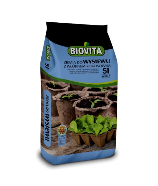 Biovita Podłoże do wysiewu z włóknem Kokos 5l /10