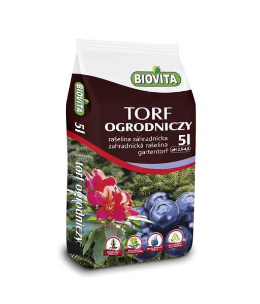 Biovita Torf kwaśny 3,5-4,5 5l /10/ pal.360