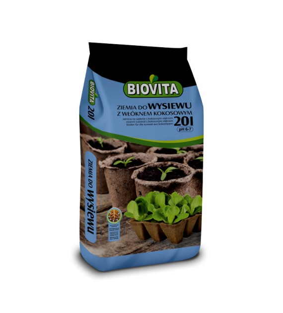 Biovita podłoże do wysiewu z włóknem Kokos 20l/120