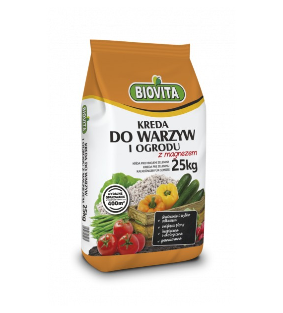 Biovita Kreda do warzyw i ogrodu z Mg 25kg /40/