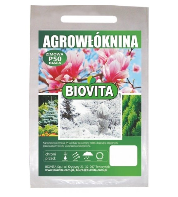 Biovita Agrowłóknina P-50 biała 1,6x10m