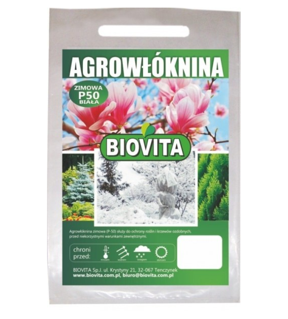Biovita Agrowłóknina P-50 biała 1,6x10m