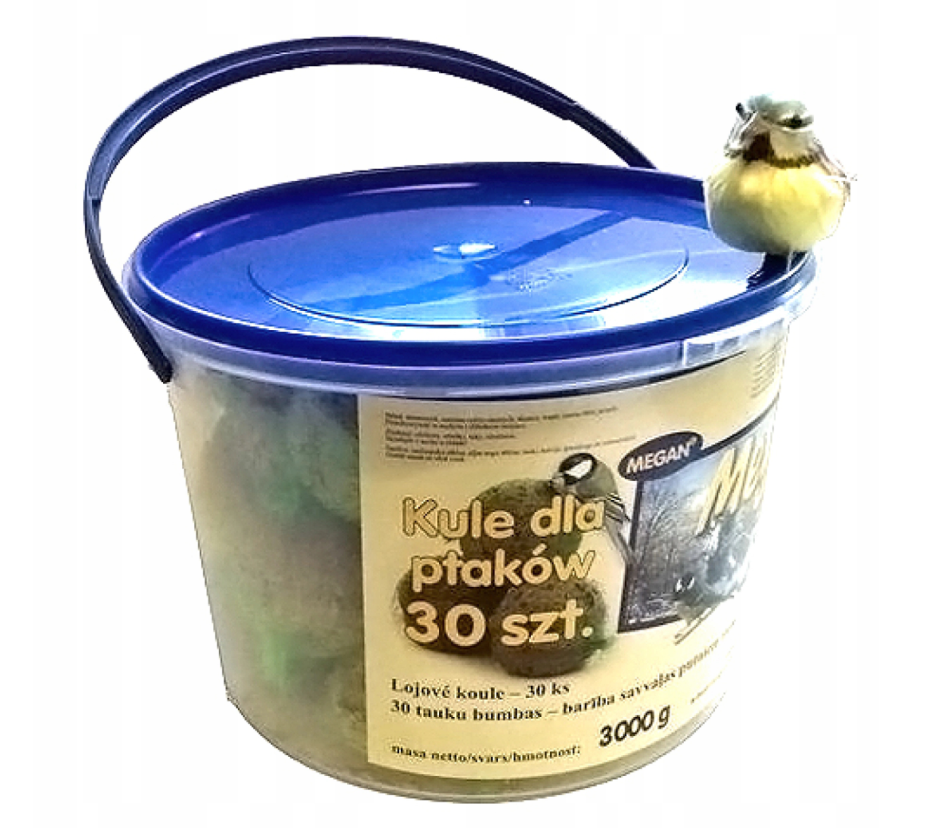Kula dla ptaków 90g Megi wiaderko 30szt. ME152