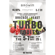 Drożdże Turbo 5-7 dni 40g 403150 turbofruit/15/