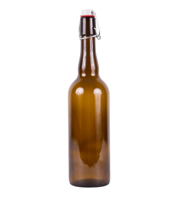 Butelka na piwo 0,75l z korkiem herm. 631445