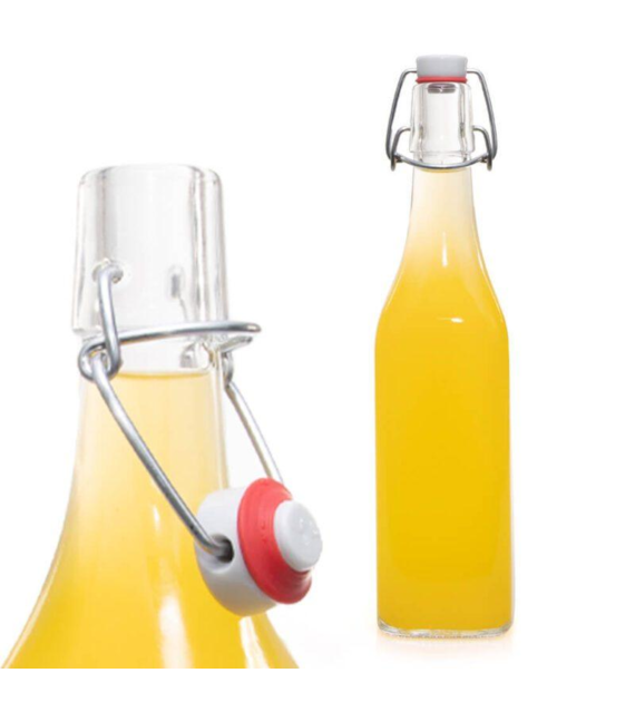Butelka 250ml z hermet. zamknięciem kwadrat 631121