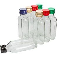 Butelka piersiówka + zakrętka 100ml /8/  631413