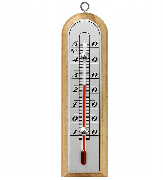 Termometr pokojowy drew. zł skala 010701