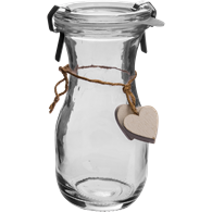 Butelka Od Serca biała z zamknięcim 250ml 610504