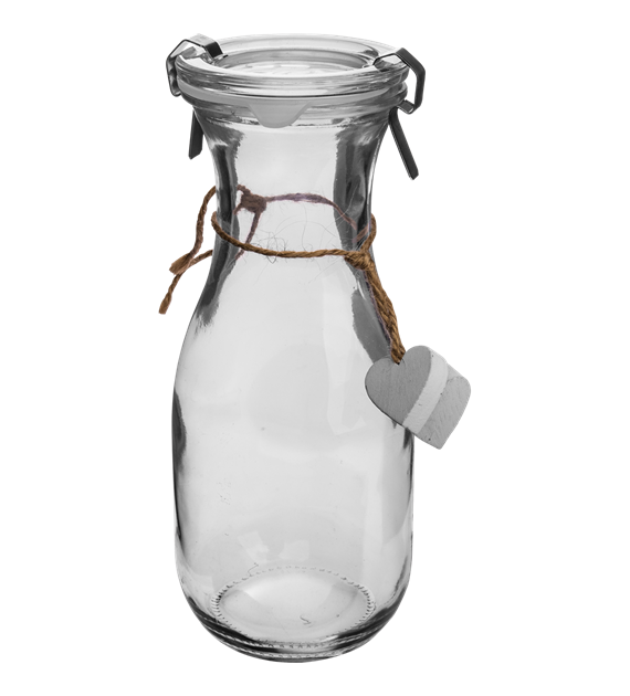 Butelka Od Serca biała z zamk.480ml 610505