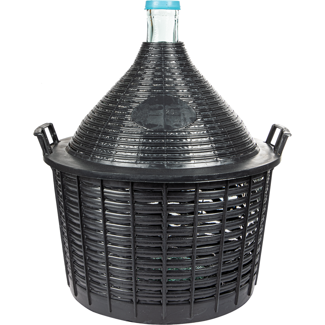 Balon do wina 25l w koszu plastik.Premium 644025