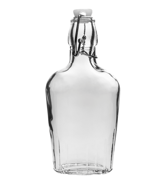 Butelka piersiówka 250ml z zamknięciem herm.631425