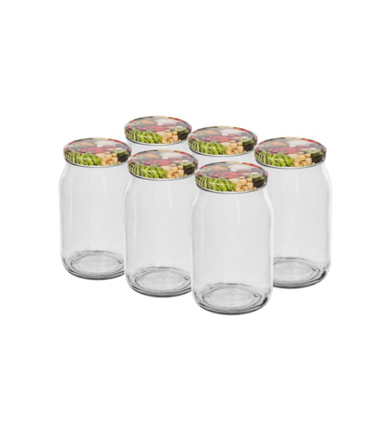 Słoik TO 300ml z kolorową zakr. fi66 132310