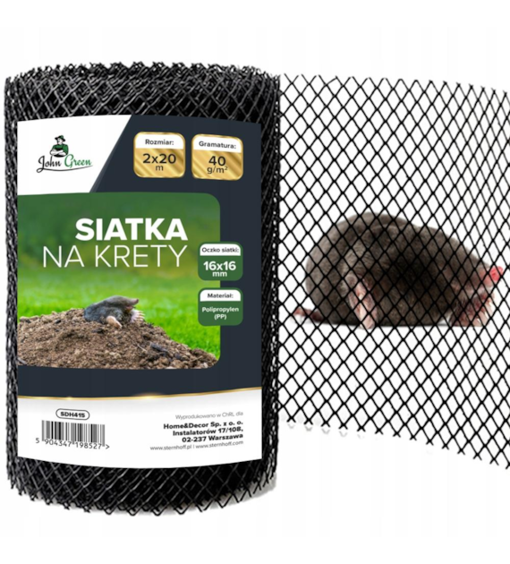 Planta Siatka przeciw kretom czarna 1x50m
