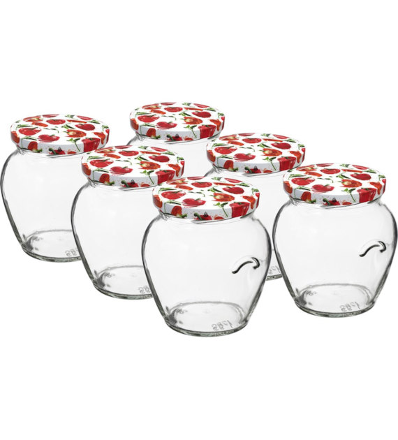 Słoik TO 580ml amfora + zak kolor 132581  /6/