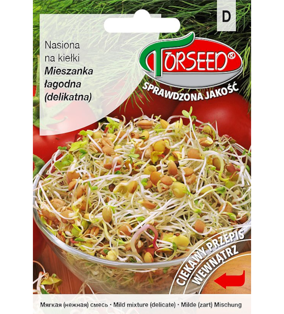 Mieszanka łagodna  - nasiona na kiełki  20g