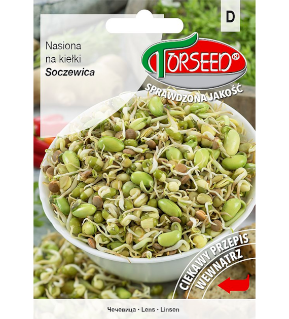 Soczewica - nasiona na kiełki   20g
