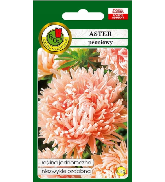 Aster peoniowy Janina łososioworóż.0,8g