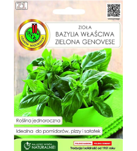 Bazylia właściwa zielona Genovese 1 g