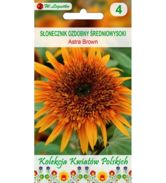 Kwiaty Polskie Słonecznik ozd. Astra Brown 1g DWZ